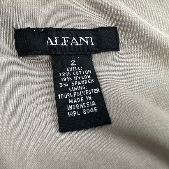 Alfani Layered Tiered Dress Size 2 Scoop Neck Sleeveless Fringe Edges Cotton, Sp - Picture 3 of 16